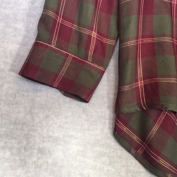 CATO Holiday Christmas Celebration Gold Metallic Thread Peplum Extra Long Line - Picture 6 of 16